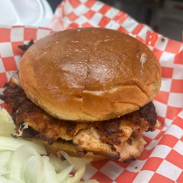 Salmon Burger.